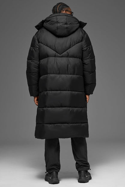 Trench-Coat Matelassé Gold Rush - Noir