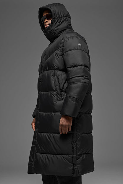 Trench-Coat Matelassé Gold Rush - Noir