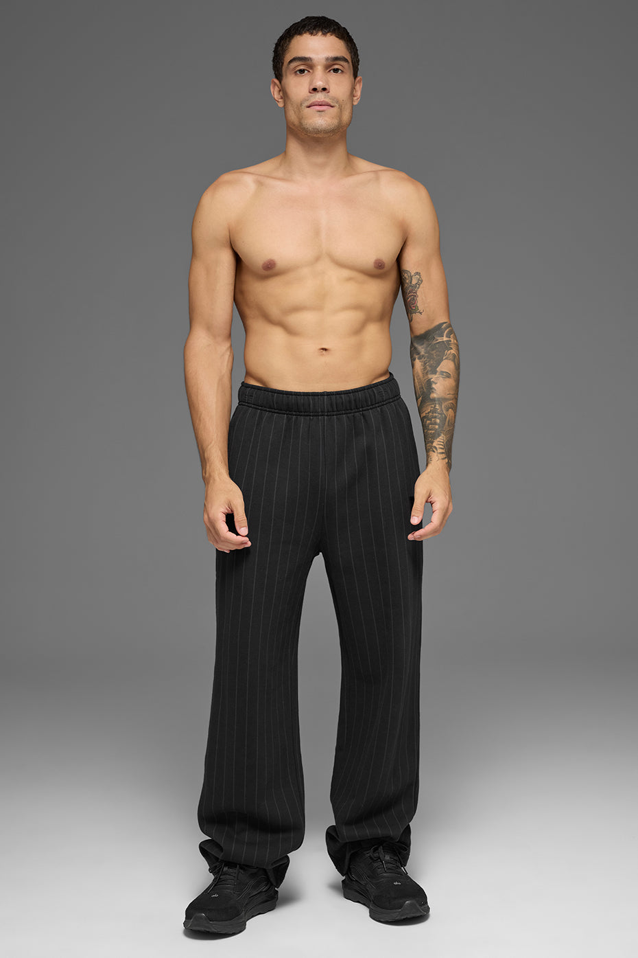 Pantalon De Survêtement Coupe Droite Pinstripe