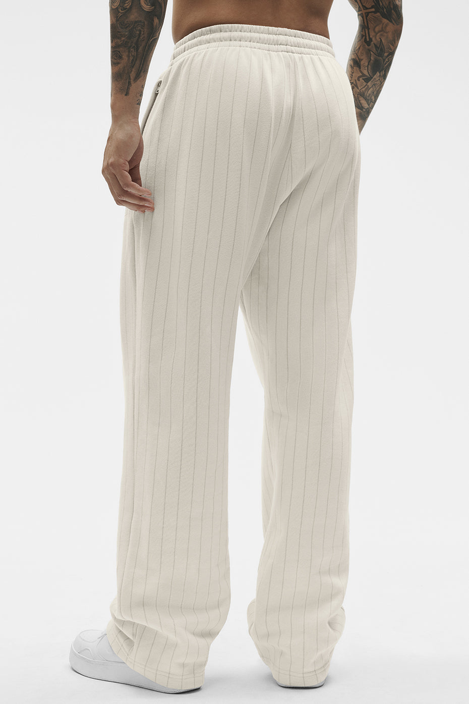Pinstripe Straight Leg Sweatpant