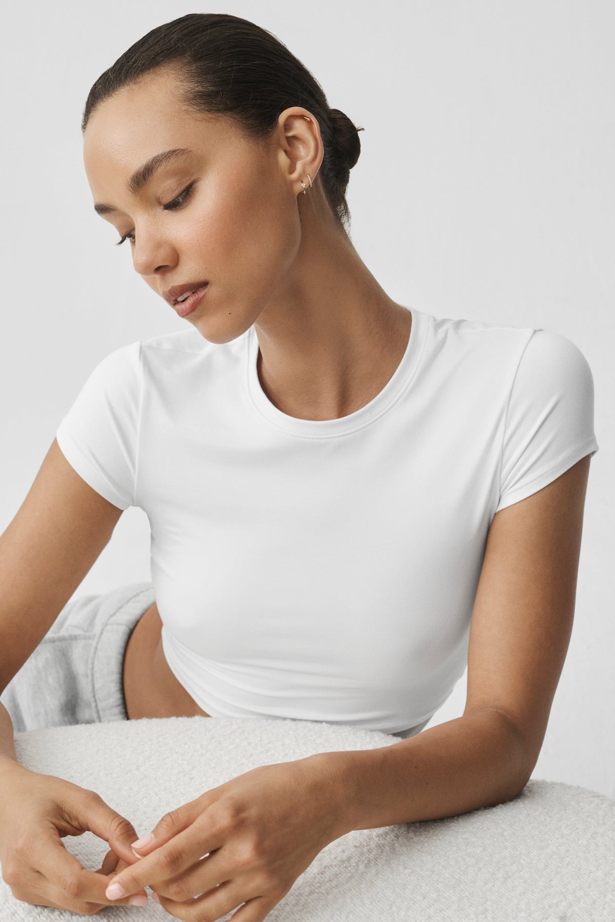 Alosoft Crop Finesse Short Sleeve