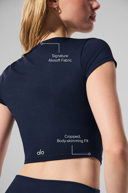 Alosoft Crop Finesse Short Sleeve