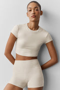 Alosoft Crop Finesse Short Sleeve