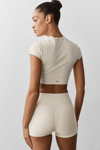 Alosoft Crop Finesse Short Sleeve