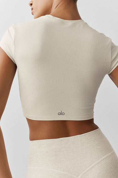 Alosoft Crop Finesse Short Sleeve