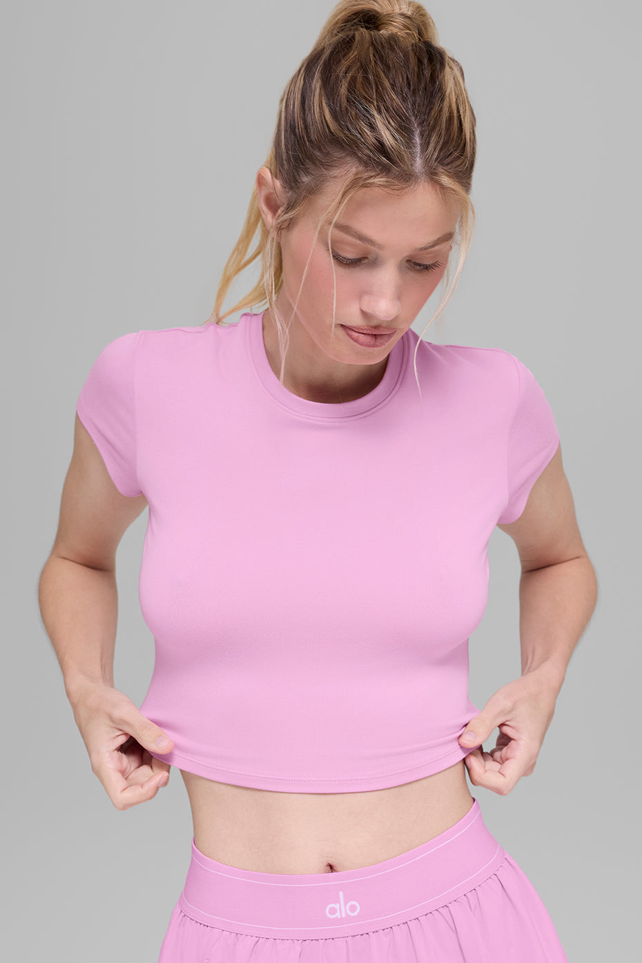 Alosoft Crop Finesse Short Sleeve