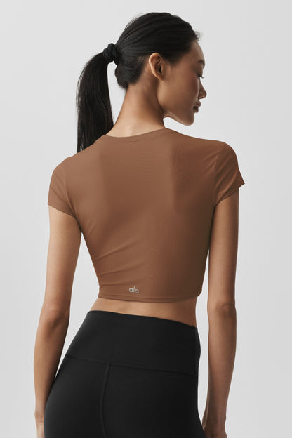 Alosoft Crop Finesse Short Sleeve