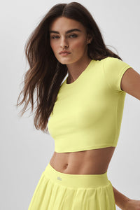 Alosoft Crop Finesse Short Sleeve