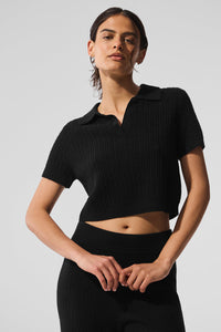 Polo En Cachemire Plush Waffle