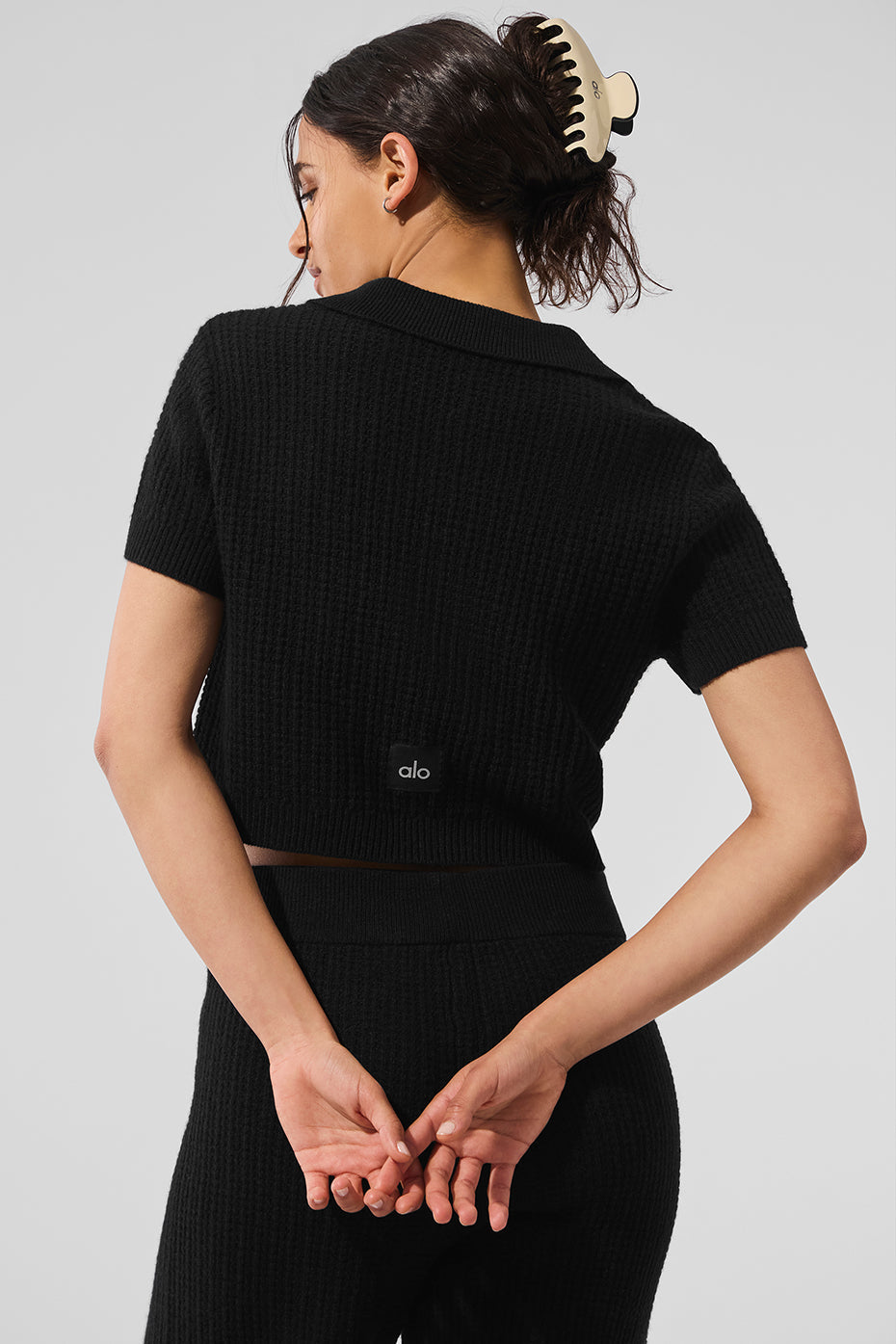 Polo En Cachemire Plush Waffle