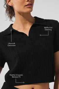 Polo En Cachemire Plush Waffle