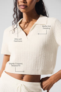 Polo En Cachemire Plush Waffle