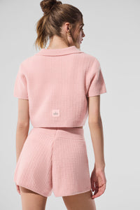 Polo En Cachemire Plush Waffle