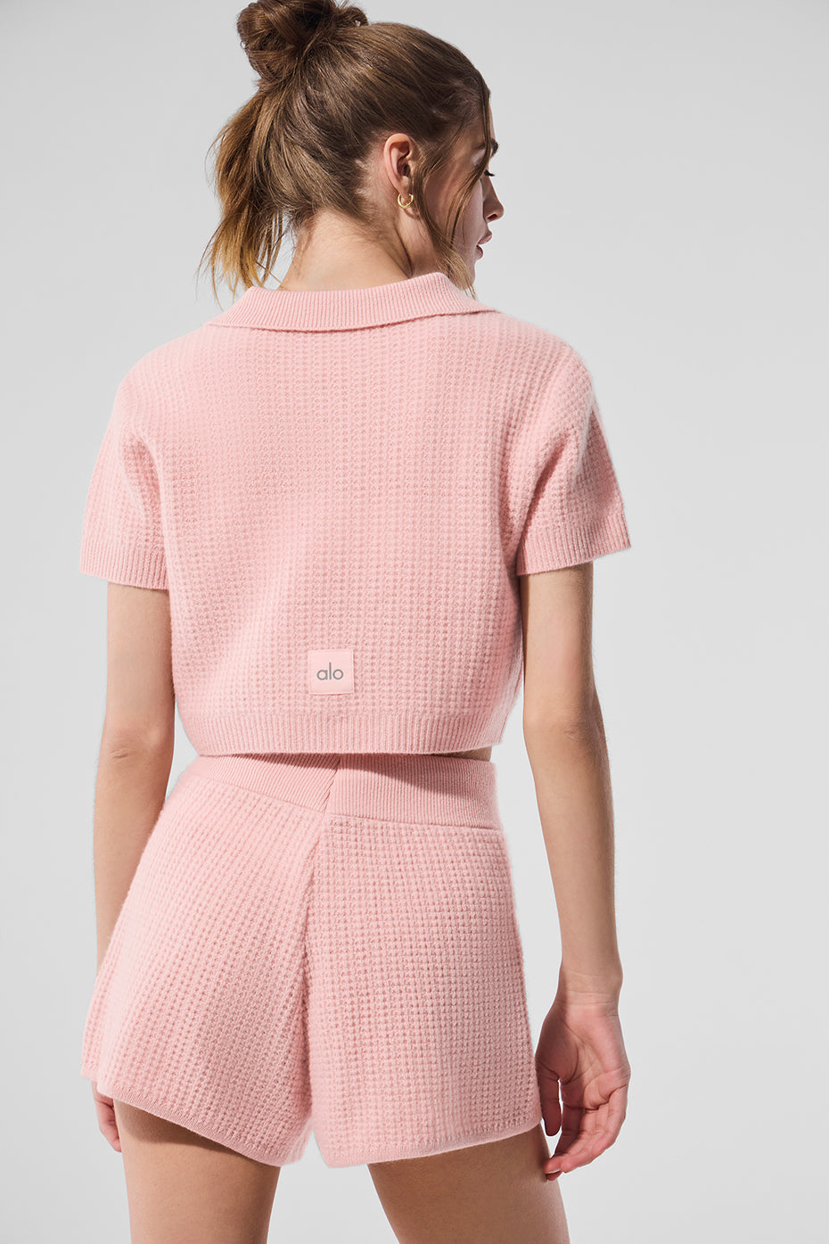 Polo En Cachemire Plush Waffle
