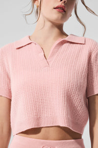 Polo En Cachemire Plush Waffle