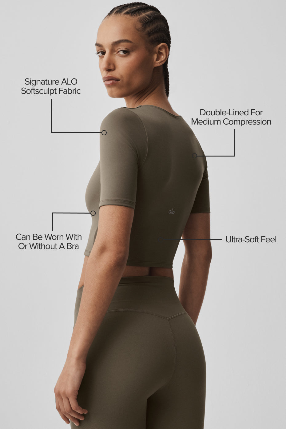 T-Shirt Manches Mi-Longues ALO Softsculpt Precision