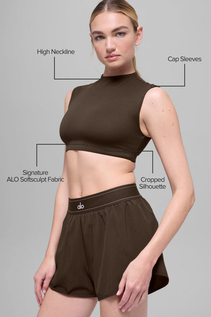 Haut Manches Courtes ALO Softsculpt Capped Out