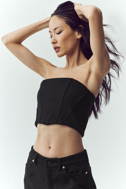 Haut Corset En Laine Mélangée Nightcap