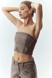Haut Corset En Laine Mélangée Nightcap