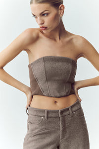 Haut Corset En Laine Mélangée Nightcap