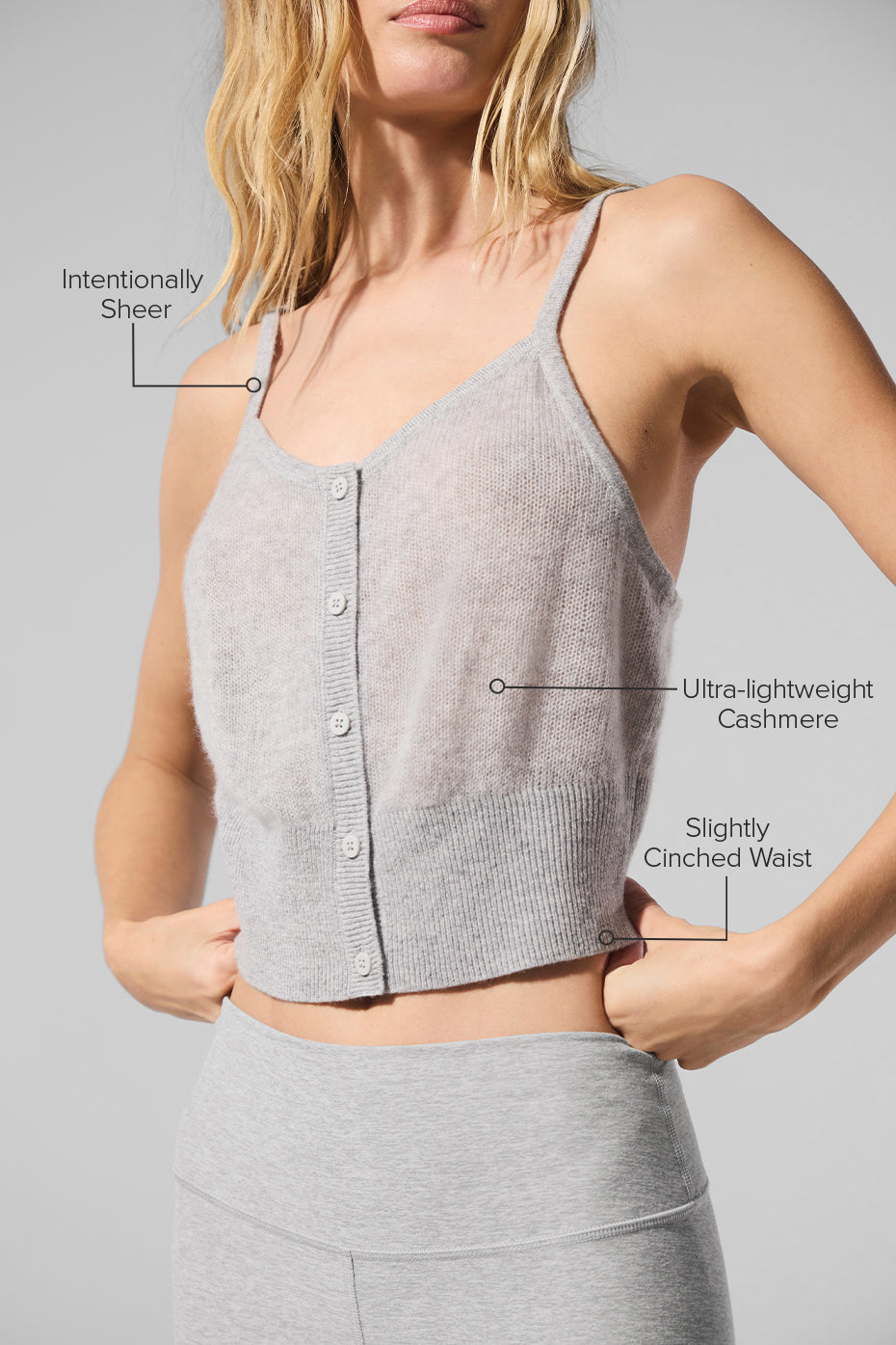 Sheer Cashmere Tank