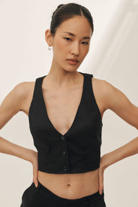 Gilet En Lin Mélangé Riviera