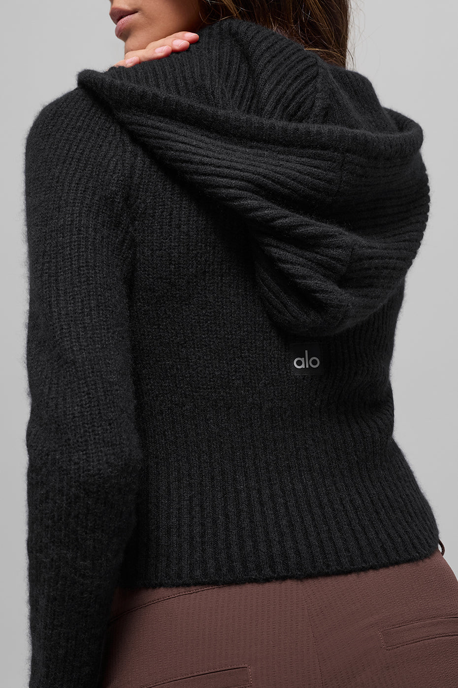 Sweat À Capuche Zippé En Laine Et Cachemire Côtelé Noble