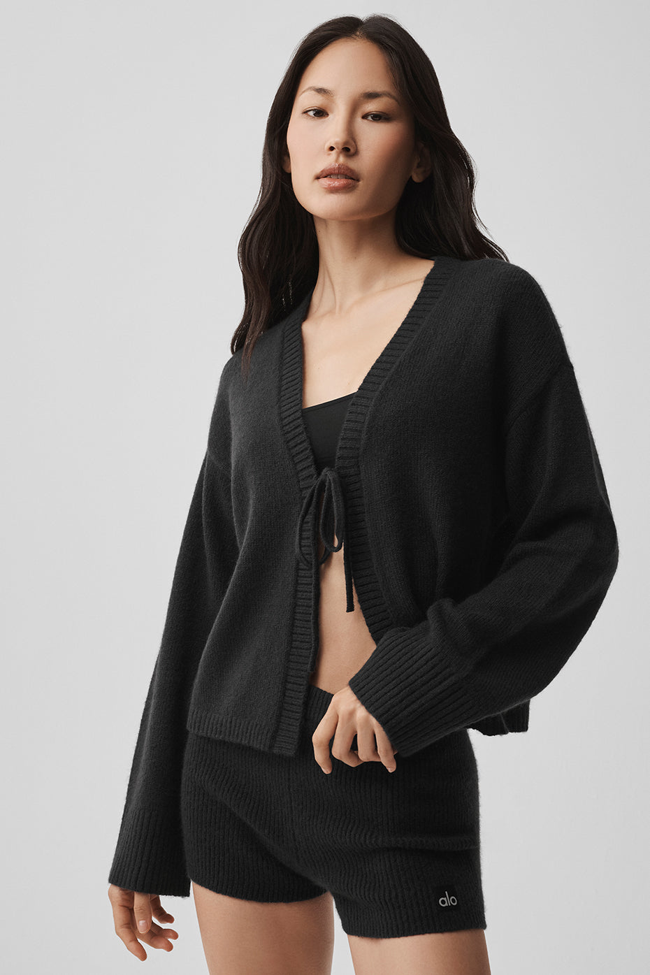 Cardigan À Nouer En Laine Et Cachemire New Class
