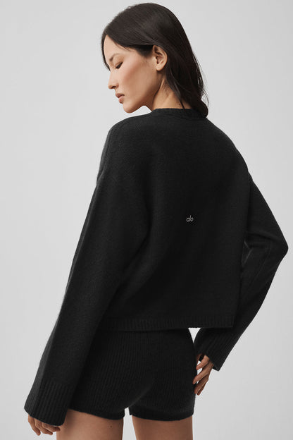 Wool Cashmere New Class Tie Cardigan