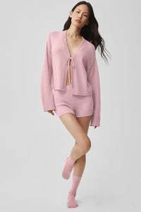 Cardigan À Nouer En Laine Et Cachemire New Class