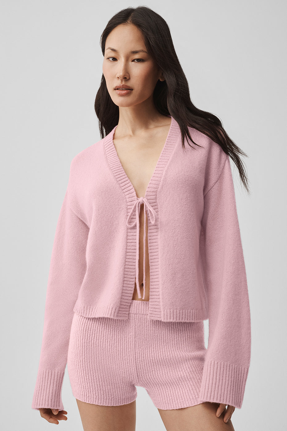Cardigan À Nouer En Laine Et Cachemire New Class