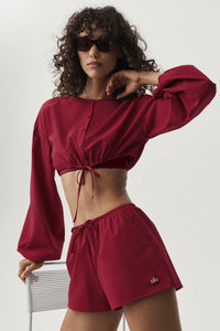 Cotton Cropped Real Deal Long Sleeve