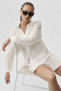 Chemise Manches Longues Semi-Transparente Golden Hour