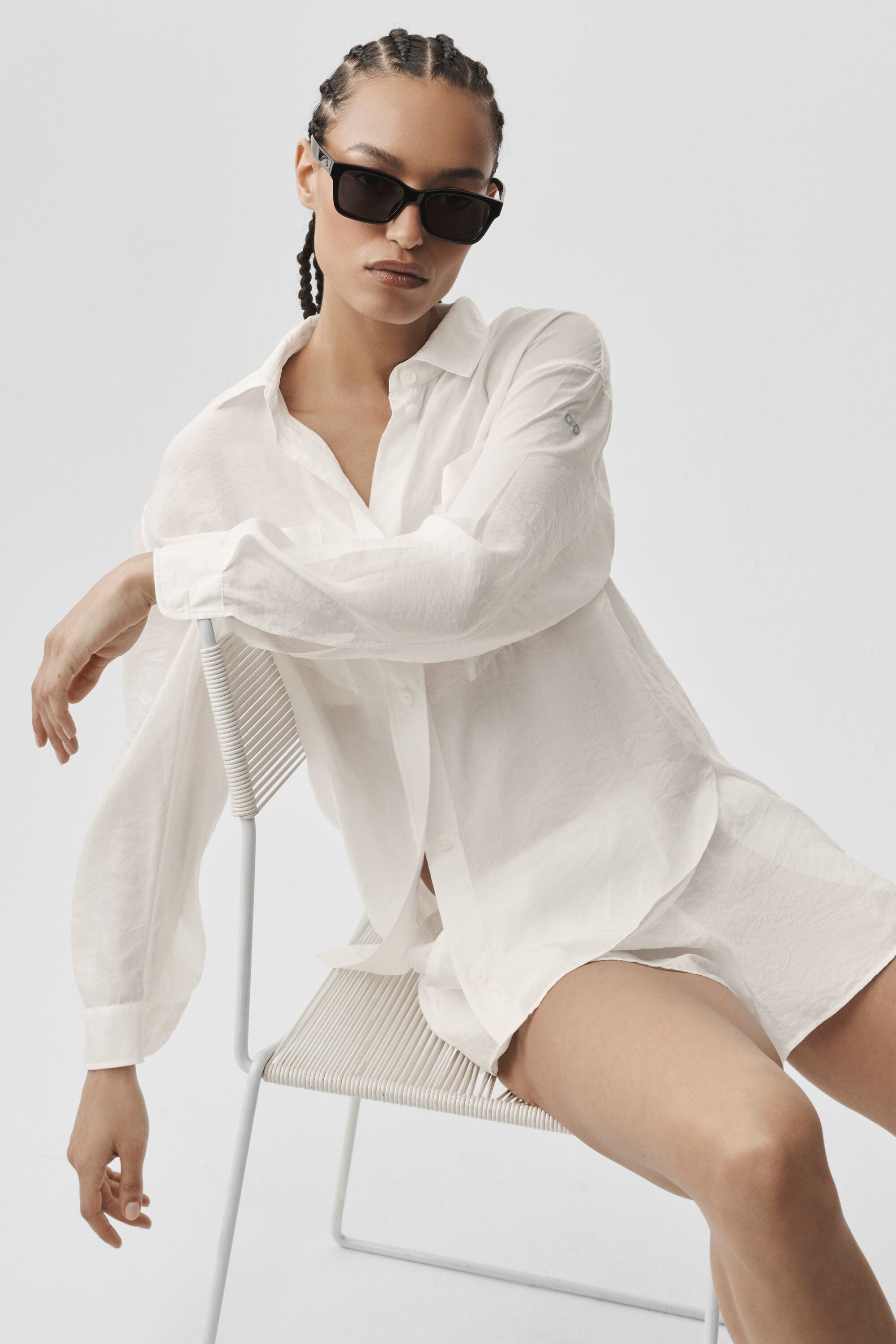 Chemise Manches Longues Semi-Transparente Golden Hour
