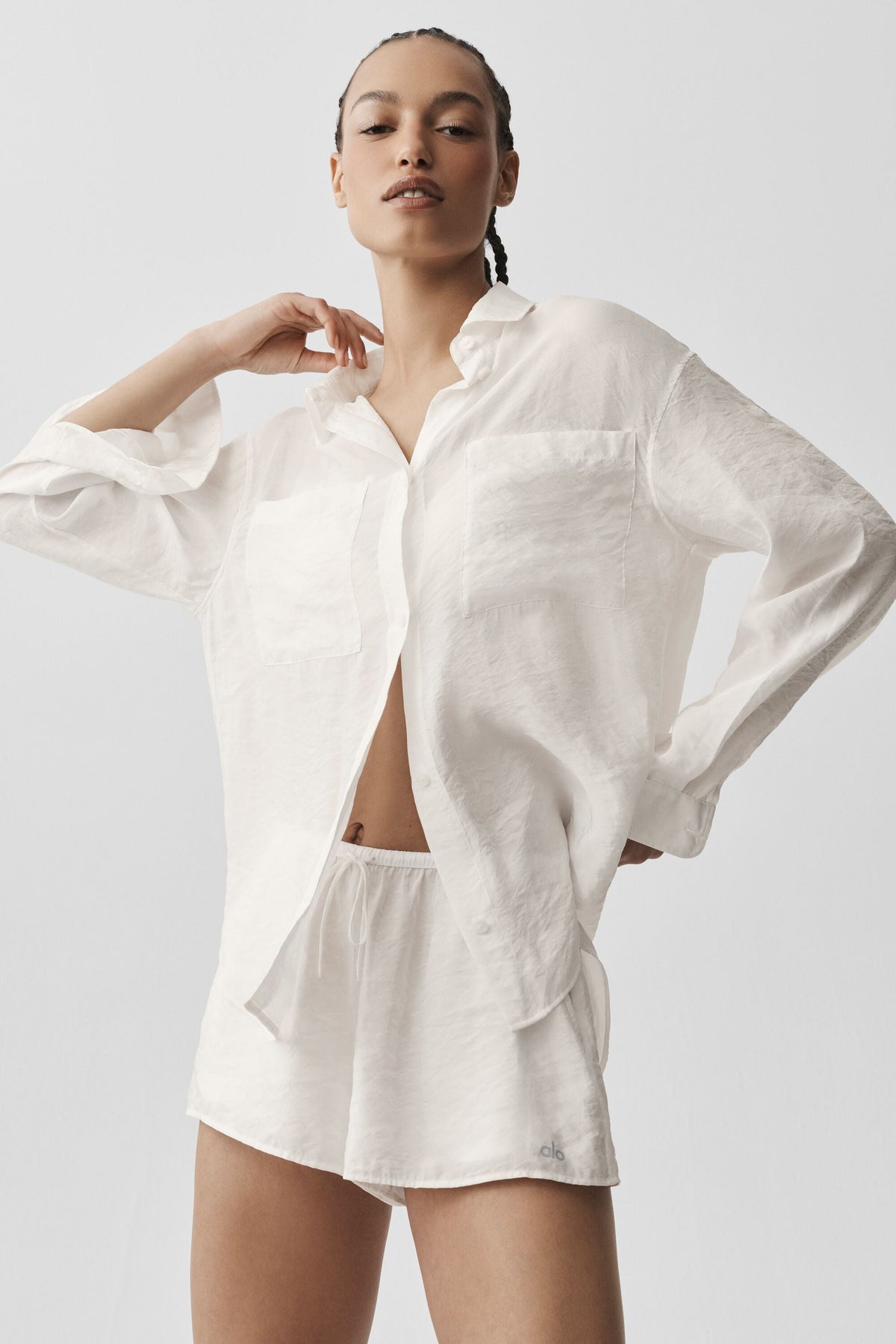Chemise Manches Longues Semi-Transparente Golden Hour