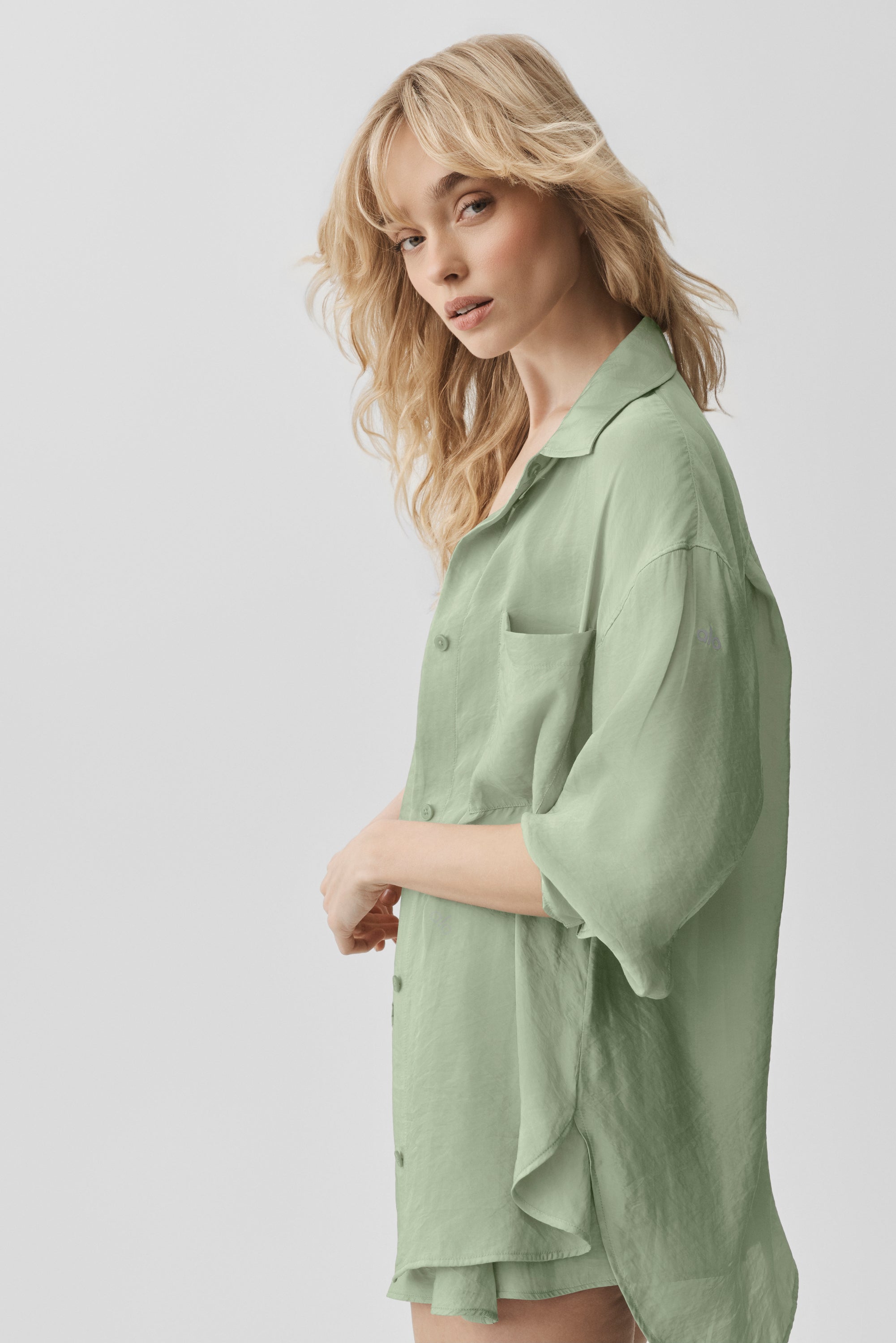 Chemise Manches Longues Semi-Transparente Golden Hour