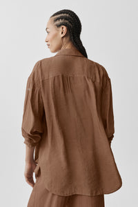 Chemise Manches Longues Semi-Transparente Golden Hour