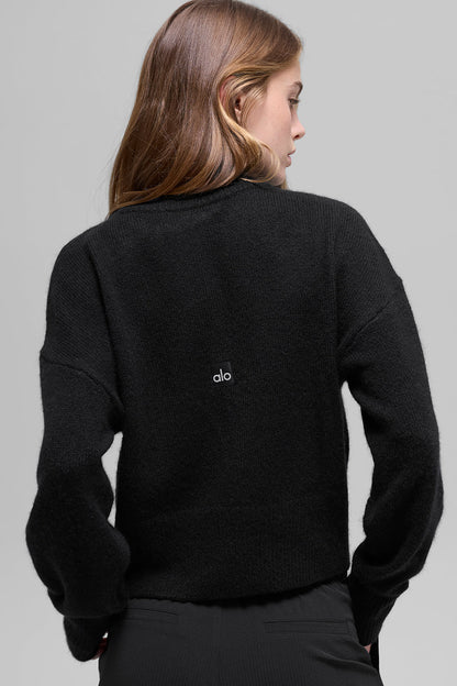 Pull Court Col Ras-Du-Cou En Laine Et Cachemire New Class