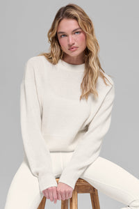 Pull Court Col Ras-Du-Cou En Laine Et Cachemire New Class