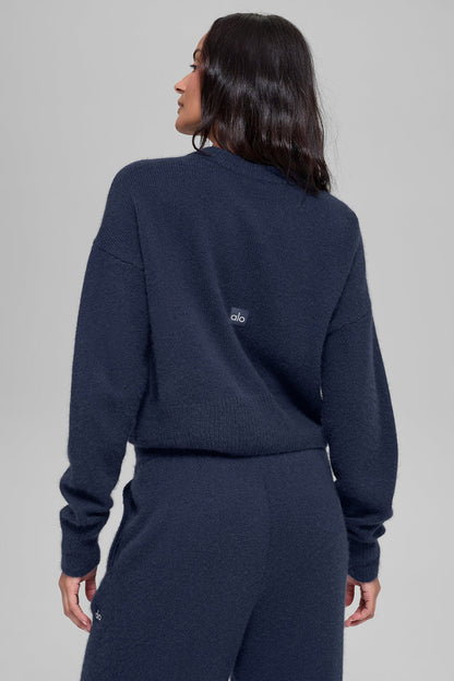 Pull Court Col Ras-Du-Cou En Laine Et Cachemire New Class