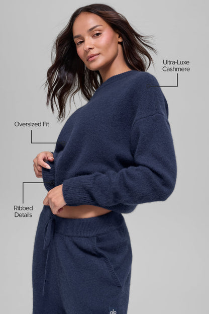 Pull Court Col Ras-Du-Cou En Laine Et Cachemire New Class