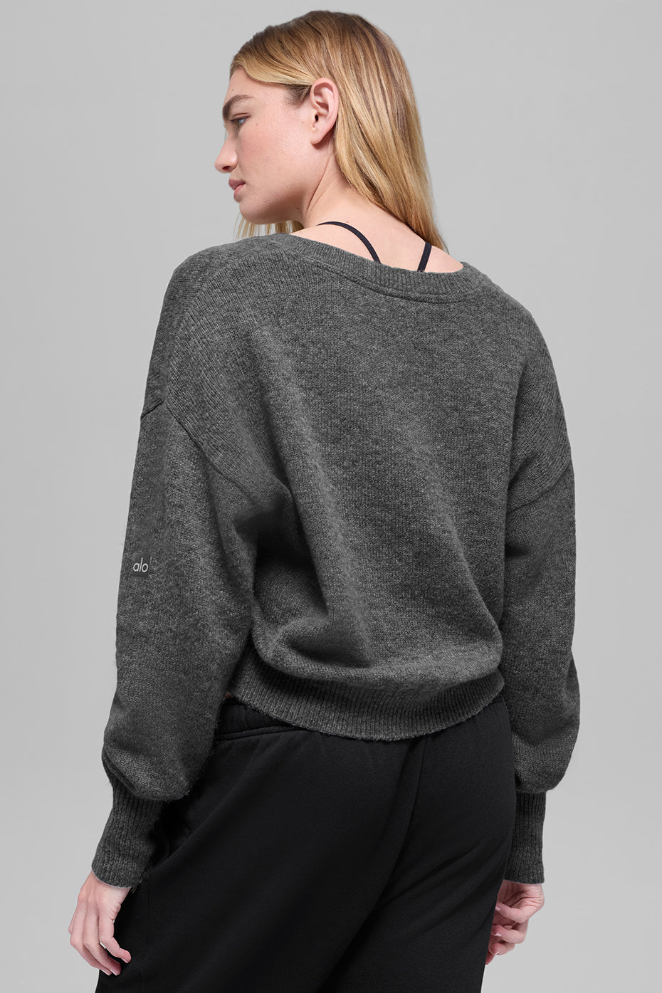 Pull Court Col V En Laine Et Cachemire New Class
