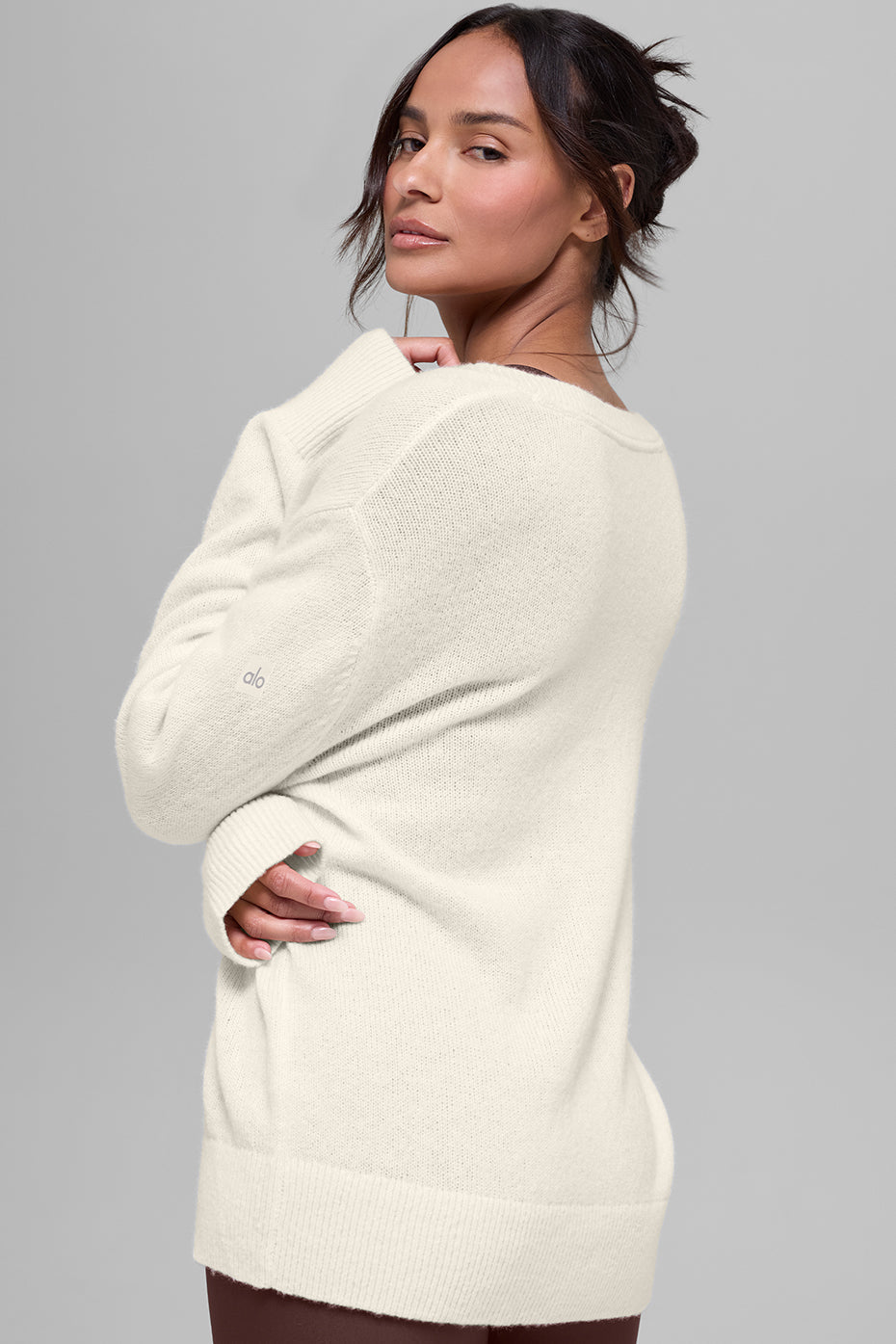 Pull Col V Oversize En Laine Et Cachemire New Class