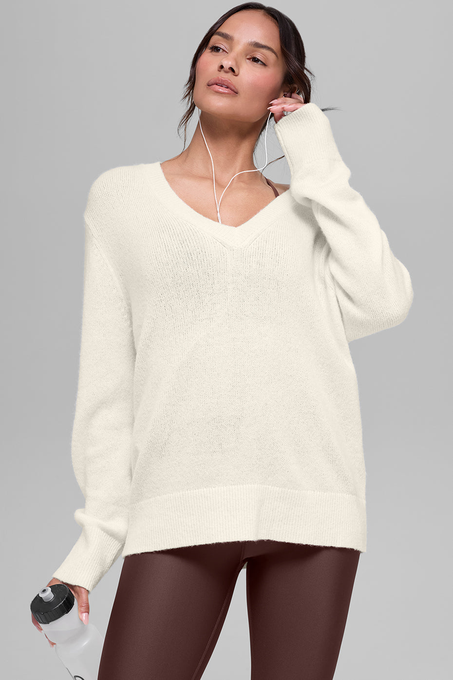 Pull Col V Oversize En Laine Et Cachemire New Class