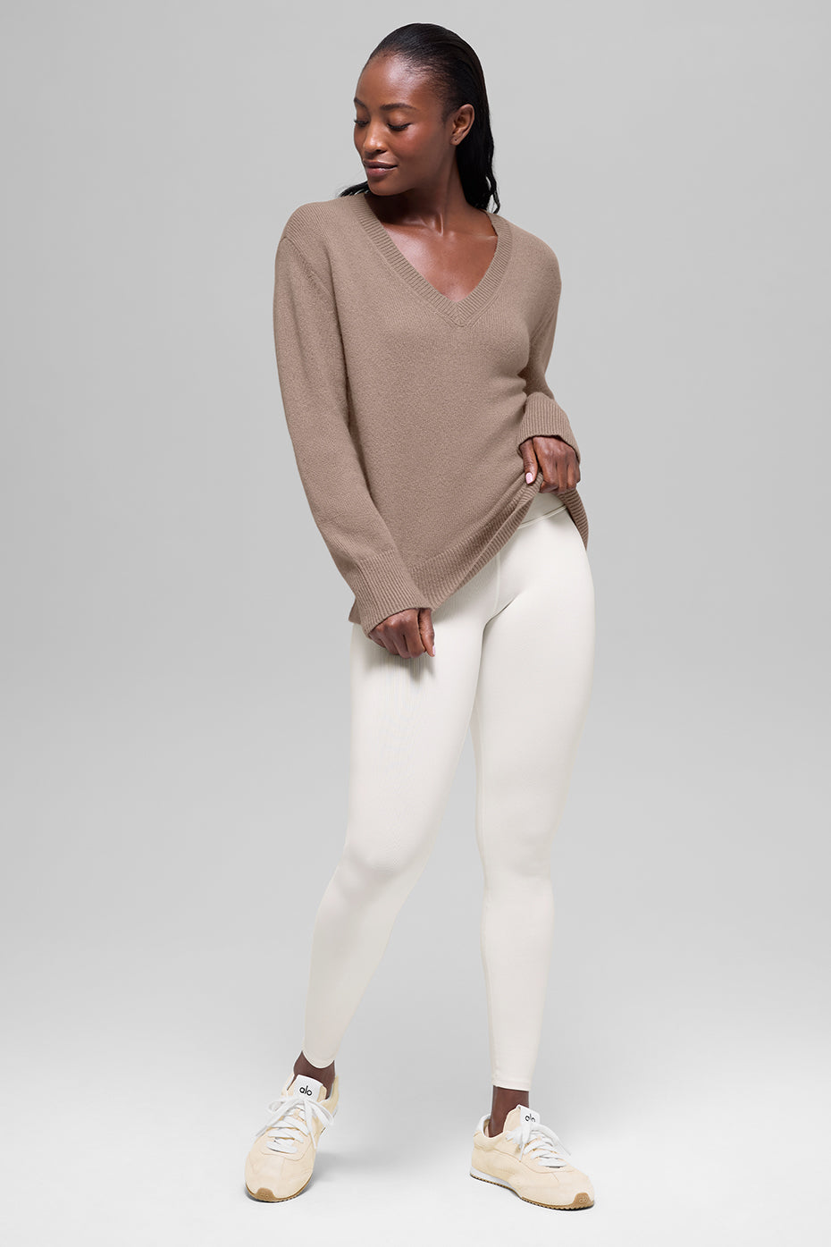 Pull Col V Oversize En Laine Et Cachemire New Class
