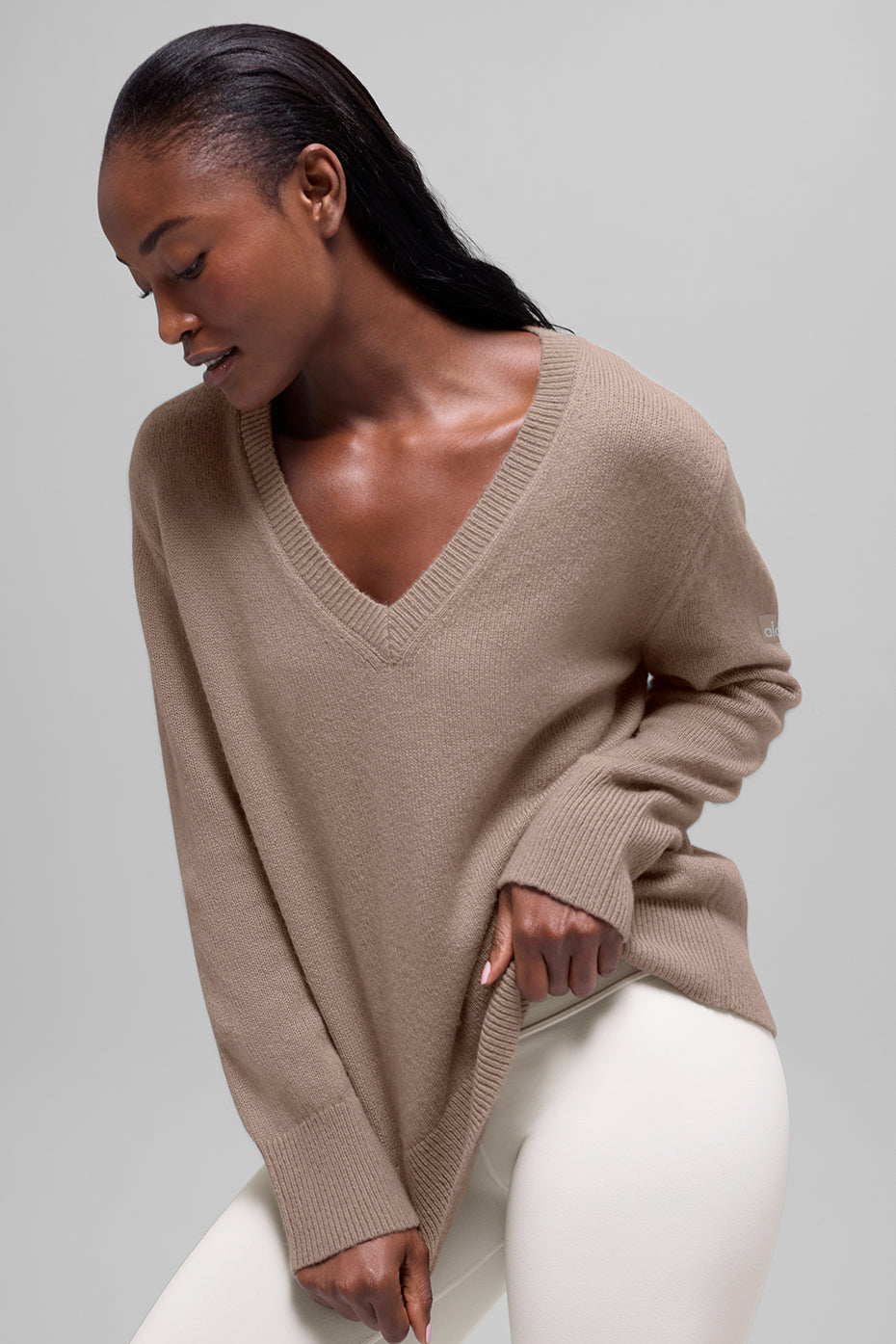 Pull Col V Oversize En Laine Et Cachemire New Class