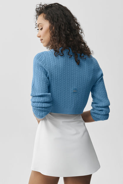 Mini Cable Sweater Cardigan