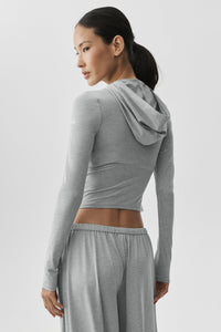 Sweat À Capuche Ajusté Zippé Alosoft Finesse