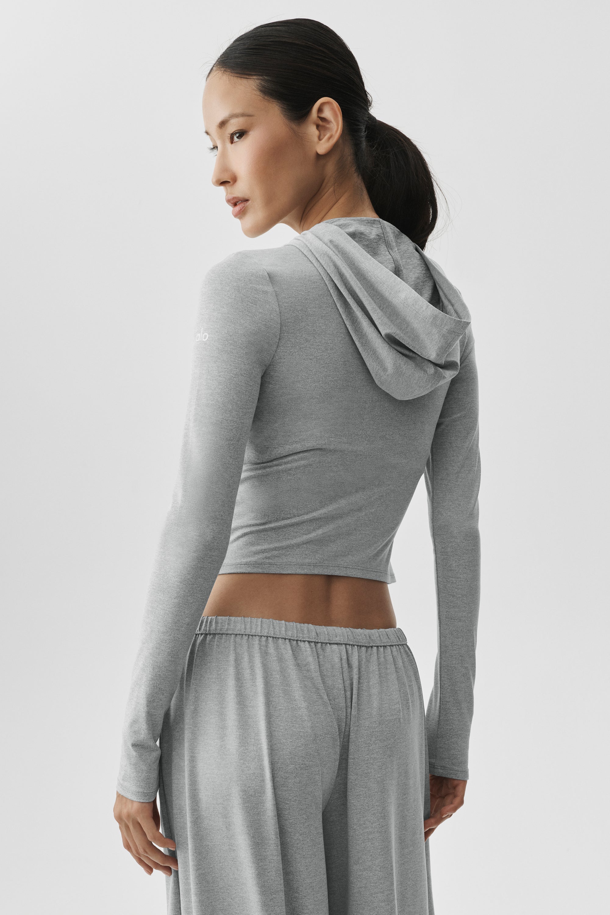 Sweat À Capuche Ajusté Zippé Alosoft Finesse