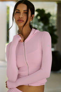 Sweat À Capuche Ajusté Zippé Alosoft Finesse